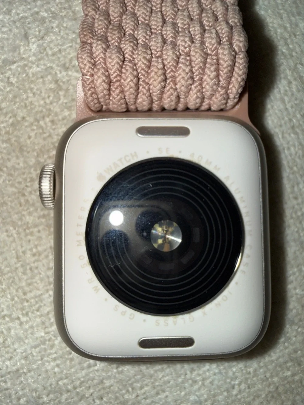 Apple Pink Mesh Smartwatch with Multiple Strap Options